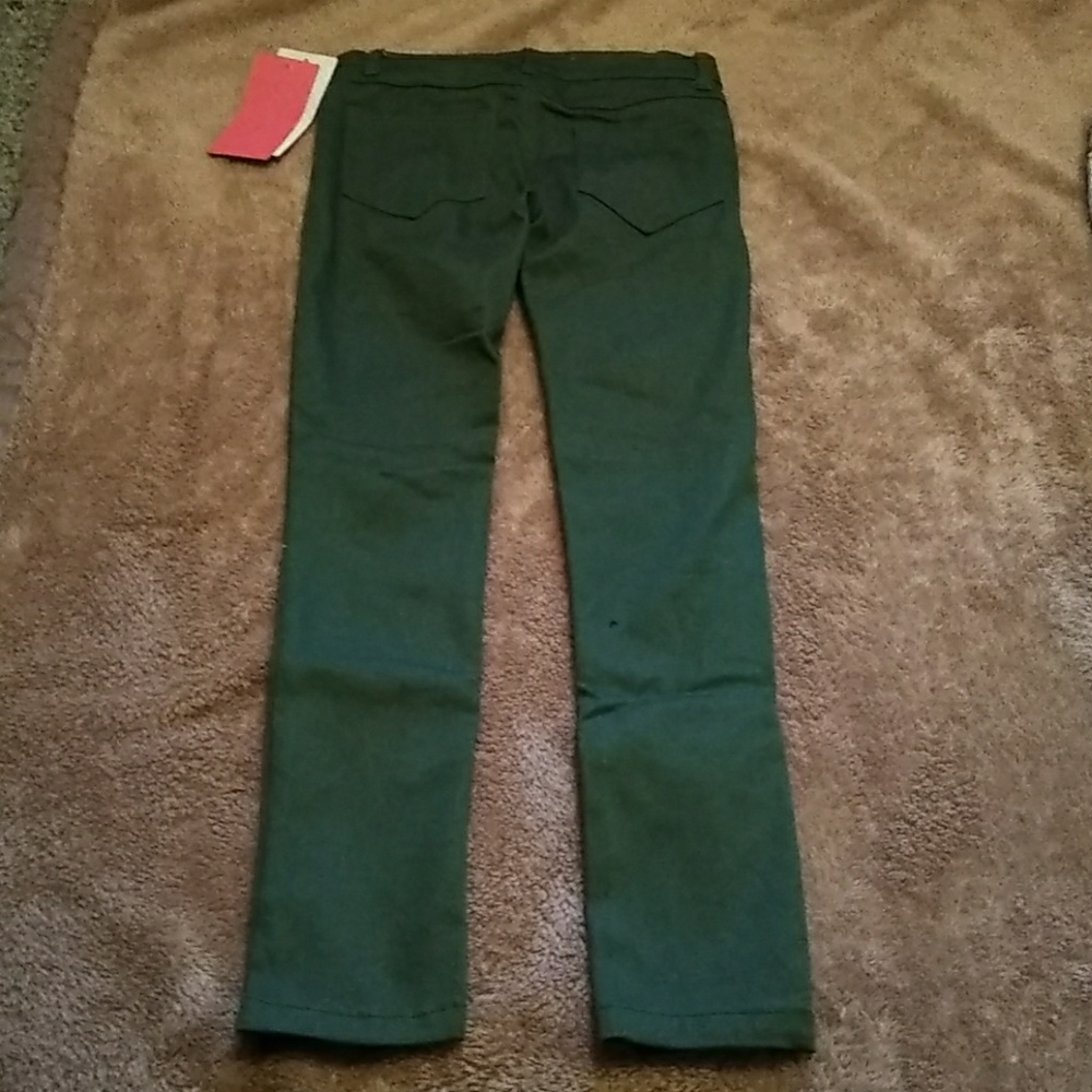 Olive green children's straight leg Olive khakis